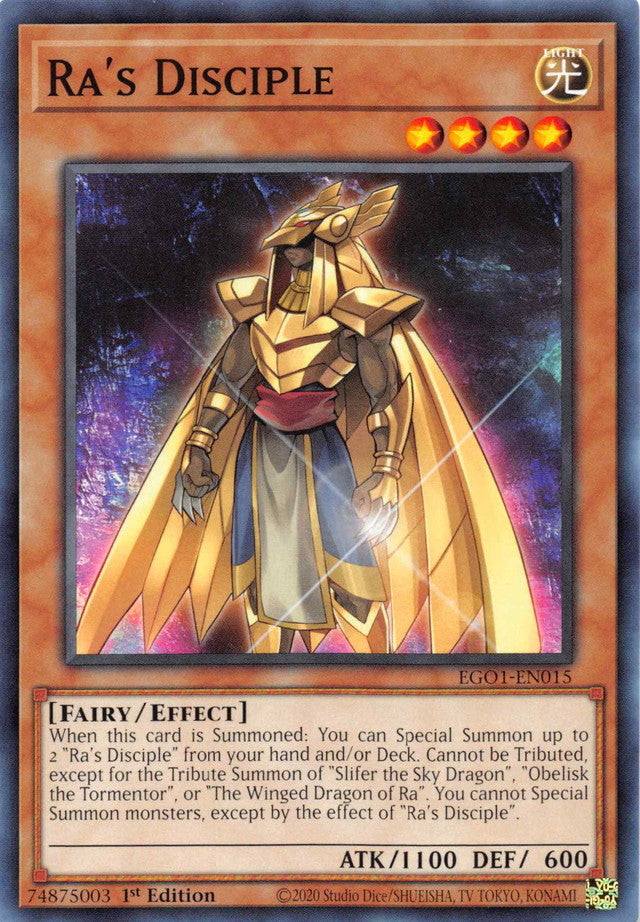 Ra's Disciple [EGO1-EN015] Common | Mega City Incorporated