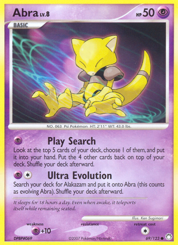 Abra (69/123) [Diamond & Pearl: Mysterious Treasures] | Mega City Incorporated