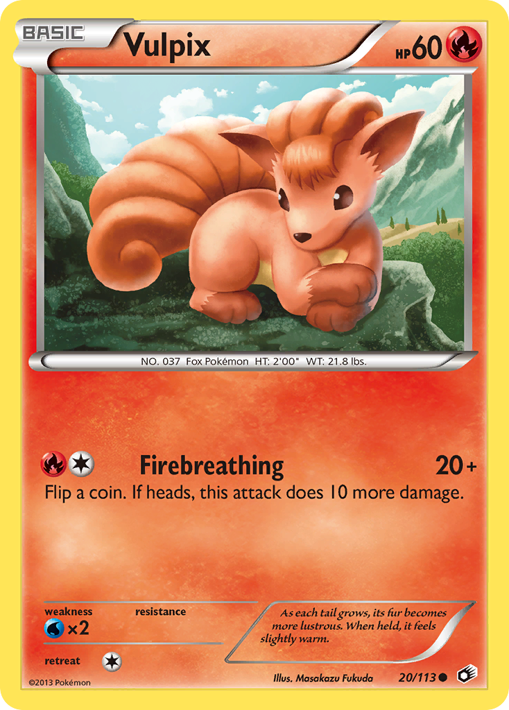 Vulpix (20/113) [Black & White: Legendary Treasures] | Mega City Incorporated