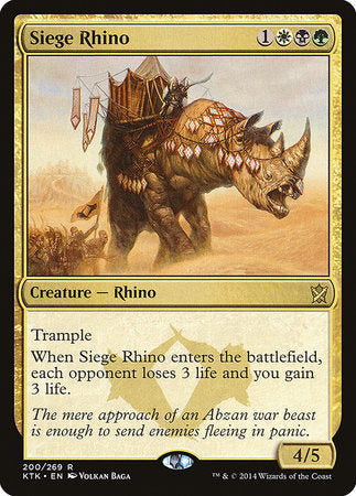 Siege Rhino [Khans of Tarkir] | Mega City Incorporated