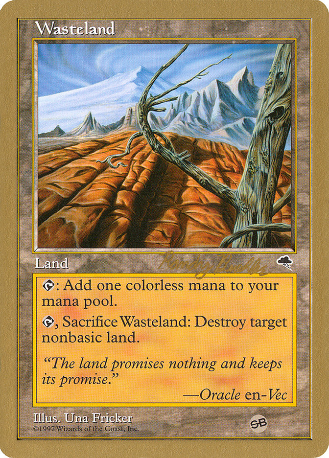 Wasteland (Randy Buehler) (SB) [World Championship Decks 1998] | Mega City Incorporated