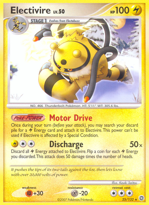 Electivire (25/132) [Diamond & Pearl: Secret Wonders] | Mega City Incorporated