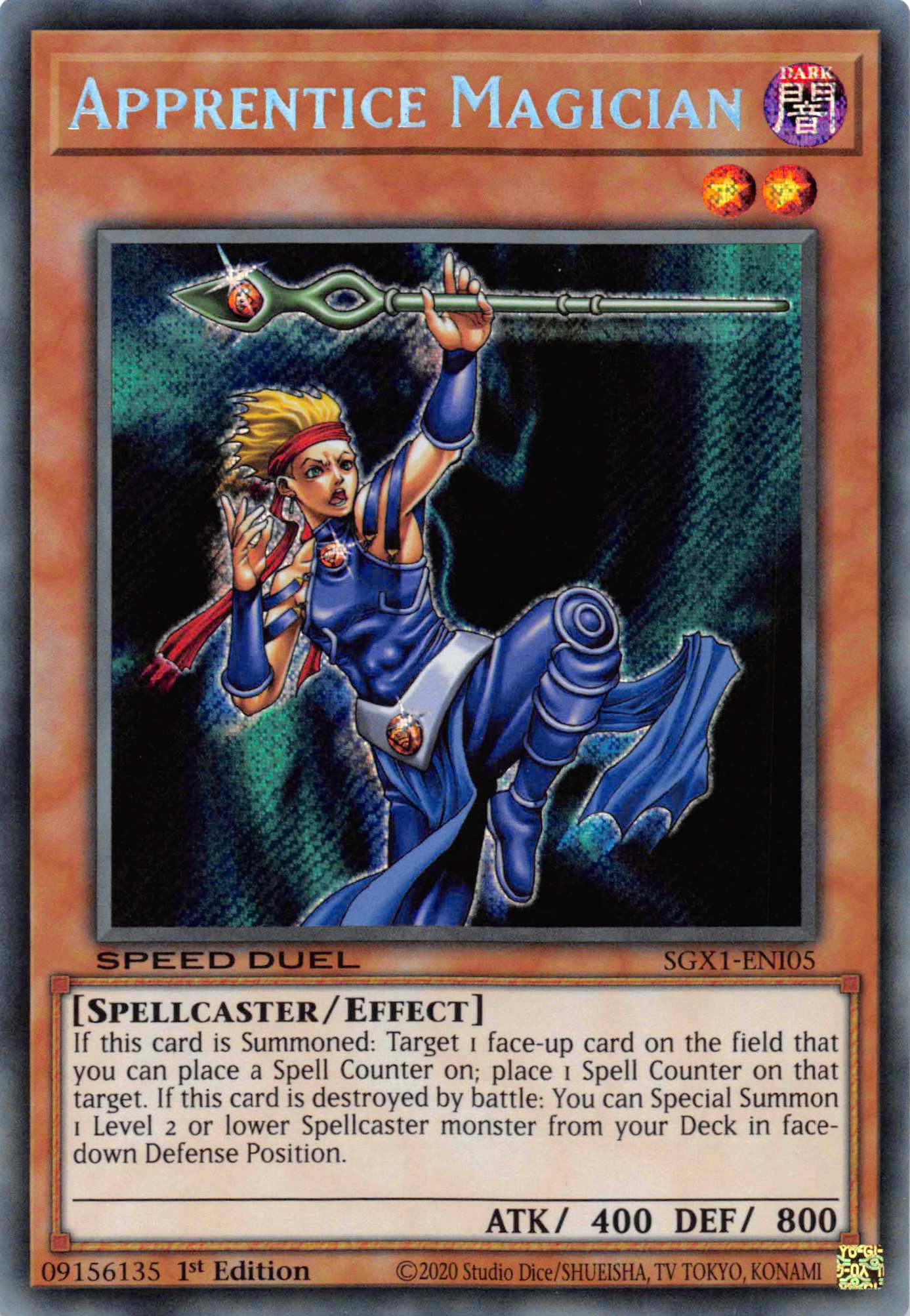 Apprentice Magician [SGX1-ENI05] Secret Rare | Mega City Incorporated