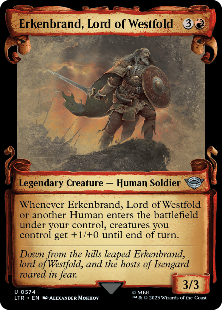 Erkenbrand, Lord of Westfold [The Lord of the Rings: Tales of Middle-Earth Showcase Scrolls] | Mega City Incorporated