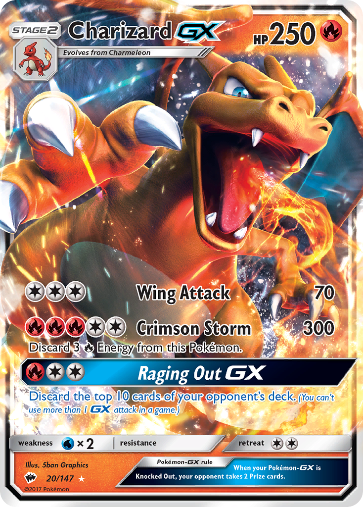 Charizard GX (20/147) [Sun & Moon: Burning Shadows] | Mega City Incorporated