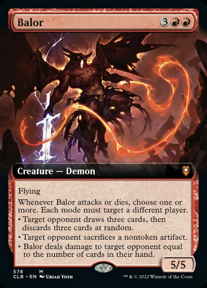 Balor (Extended Art) [Commander Legends: Battle for Baldur's Gate] | Mega City Incorporated