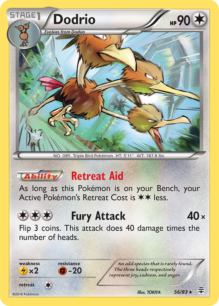 Dodrio (56/83) [XY: Generations] | Mega City Incorporated