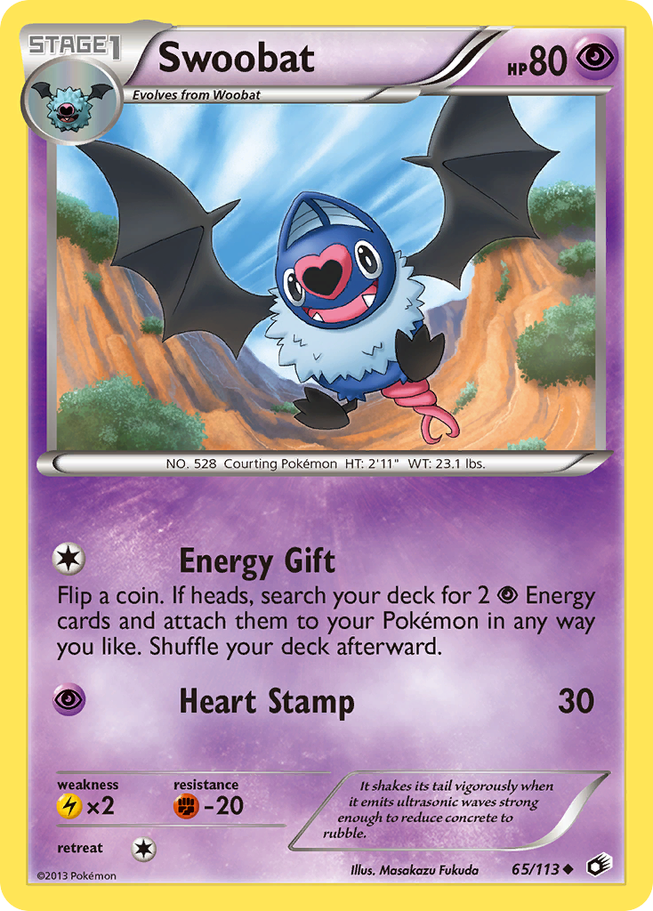 Swoobat (65/113) [Black & White: Legendary Treasures] | Mega City Incorporated