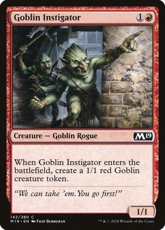 Goblin Instigator [Core Set 2019] | Mega City Incorporated