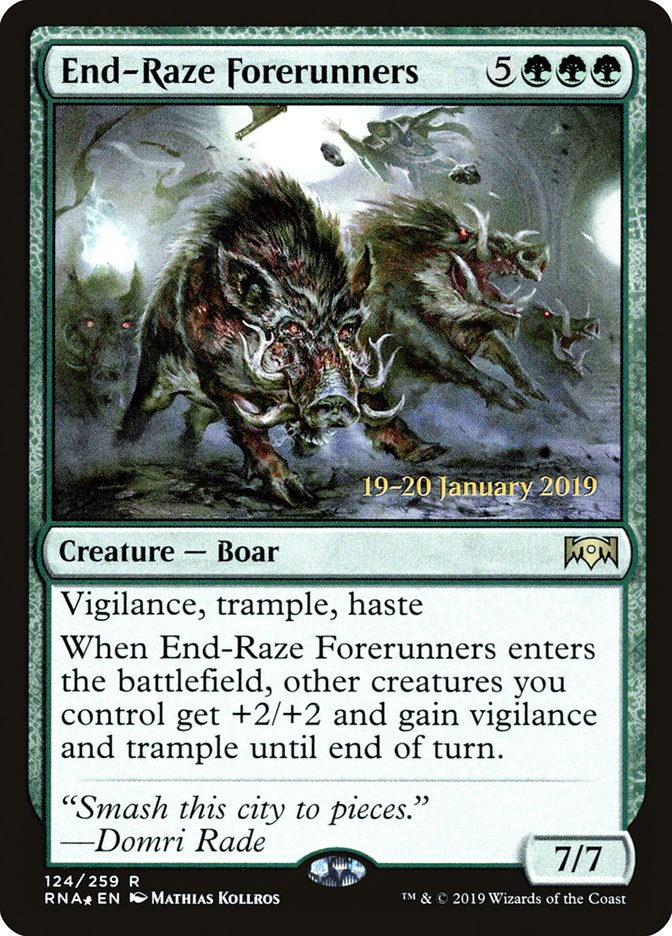 End-Raze Forerunners [Ravnica Allegiance Prerelease Promos] | Mega City Incorporated