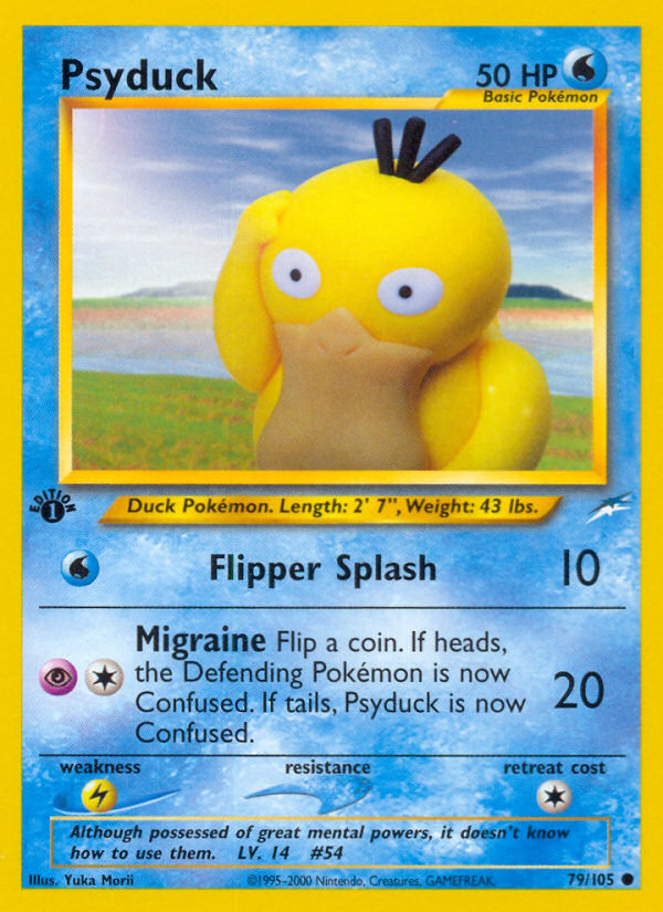 Psyduck (79/105) [Neo Destiny 1st Edition] | Mega City Incorporated