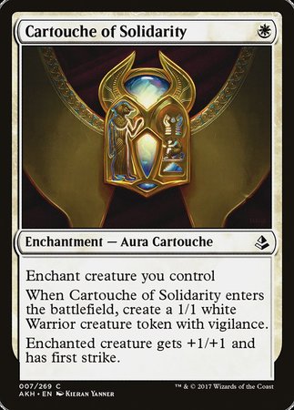 Cartouche of Solidarity [Amonkhet] | Mega City Incorporated