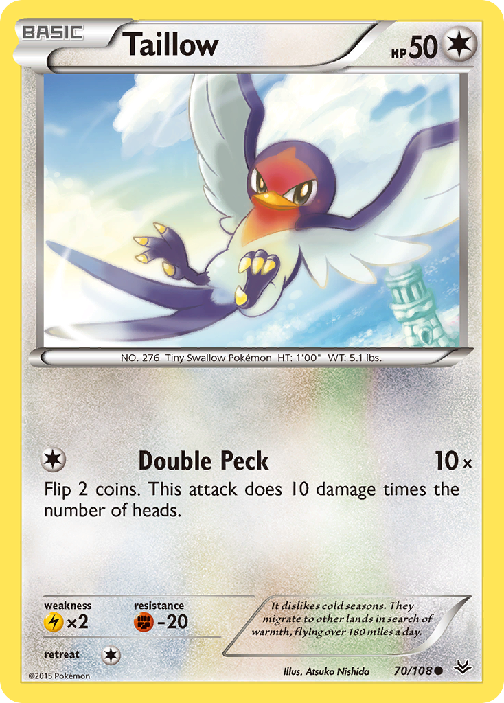 Taillow (70/108) [XY: Roaring Skies] | Mega City Incorporated