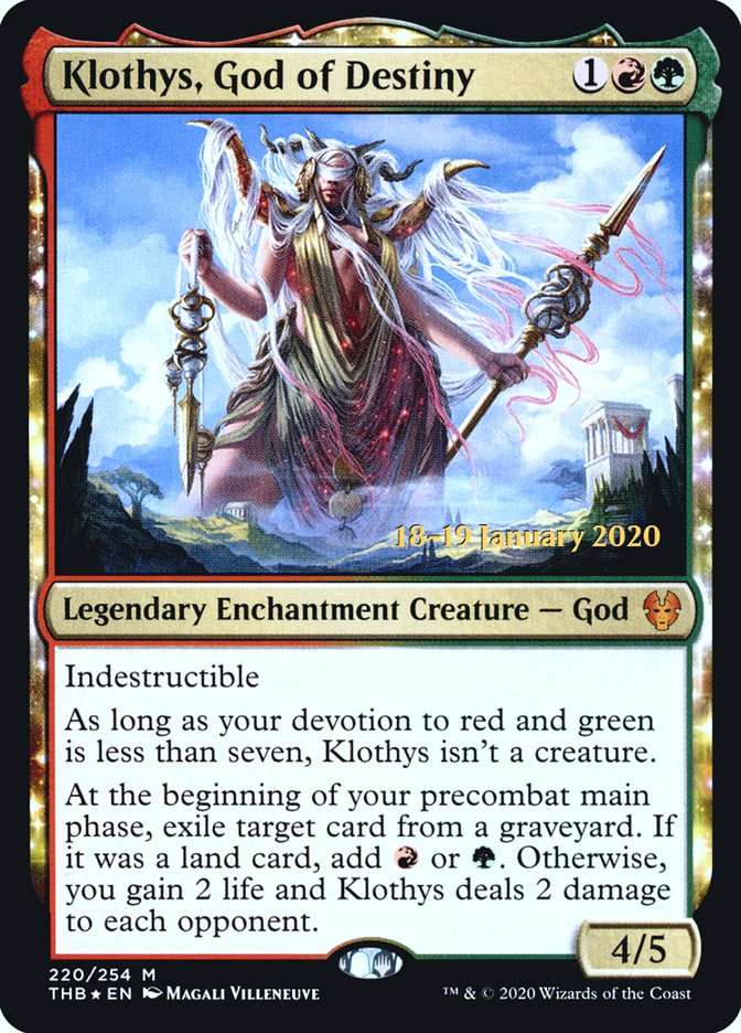 Klothys, God of Destiny [Theros Beyond Death Prerelease Promos] | Mega City Incorporated