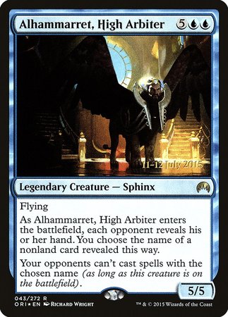 Alhammarret, High Arbiter [Magic Origins Promos] | Mega City Incorporated