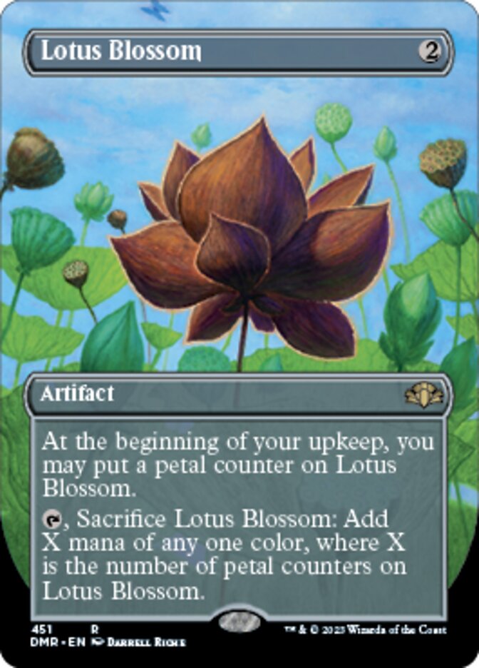 Lotus Blossom (Borderless Alternate Art) [Dominaria Remastered] | Mega City Incorporated