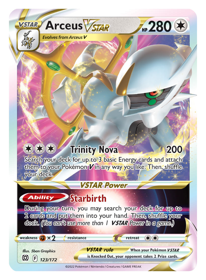 Arceus VSTAR (123/172) (Jumbo Card) [Sword & Shield: Brilliant Stars] | Mega City Incorporated