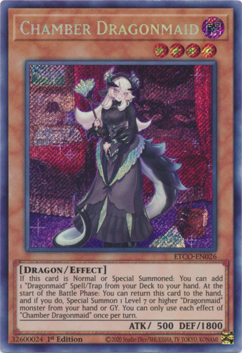 Chamber Dragonmaid [ETCO-EN026] Secret Rare | Mega City Incorporated