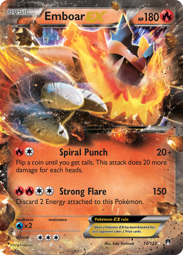 Emboar EX (14/122) [XY: BREAKpoint] | Mega City Incorporated