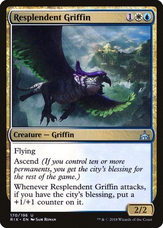 Resplendent Griffin [Rivals of Ixalan] | Mega City Incorporated