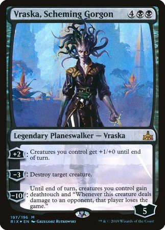 Vraska, Scheming Gorgon [Rivals of Ixalan] | Mega City Incorporated