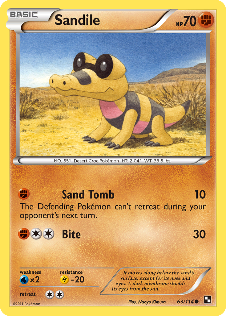 Sandile (63/114) [Black & White: Base Set] | Mega City Incorporated