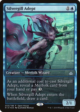 Silvergill Adept [Rivals of Ixalan Promos] | Mega City Incorporated