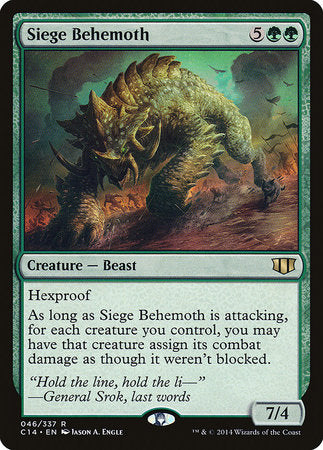 Siege Behemoth [Commander 2014] | Mega City Incorporated