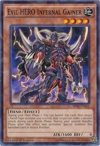 Evil HERO Infernal Gainer (Shatterfoil) [BP03-EN032] Common | Mega City Incorporated