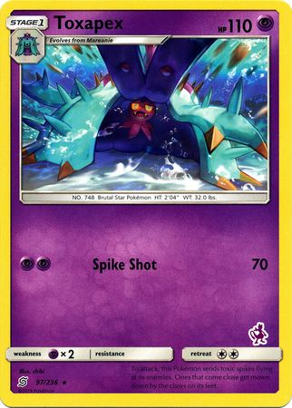 Toxapex (97/236) (Mewtwo Deck) [Battle Academy 2020] | Mega City Incorporated