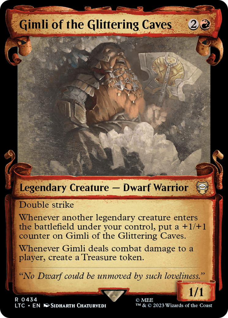 Gimli of the Glittering Caves [The Lord of the Rings: Tales of Middle-Earth Commander Showcase Scrolls] | Mega City Incorporated