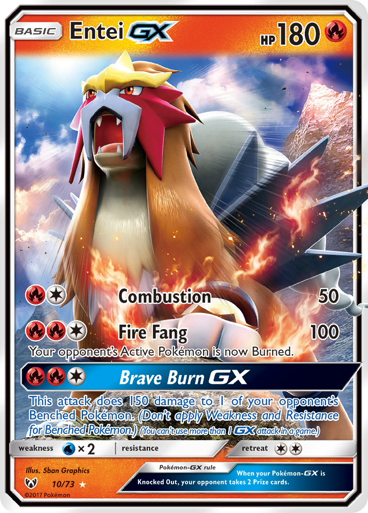 Entei GX (10/73) [Sun & Moon: Shining Legends] | Mega City Incorporated