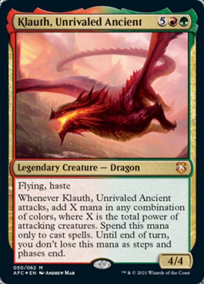 Klauth, Unrivaled Ancient [Dungeons & Dragons: Adventures in the Forgotten Realms Commander] | Mega City Incorporated