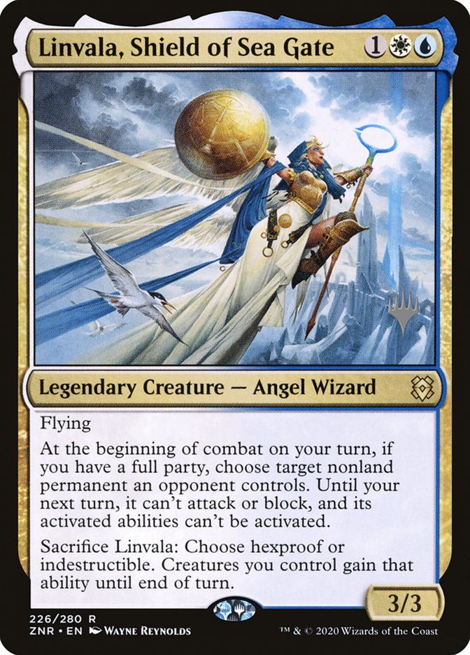 Linvala, Shield of Sea Gate (Promo Pack) [Zendikar Rising Promos] | Mega City Incorporated