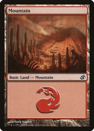 Mountain (61) [Duel Decks: Jace vs. Chandra] | Mega City Incorporated