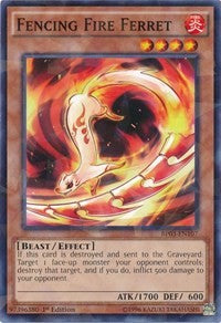 Fencing Fire Ferret (Shatterfoil) [BP03-EN107] Rare | Mega City Incorporated