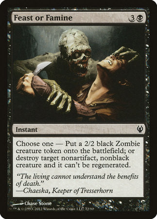 Feast or Famine [Duel Decks: Izzet vs. Golgari] | Mega City Incorporated