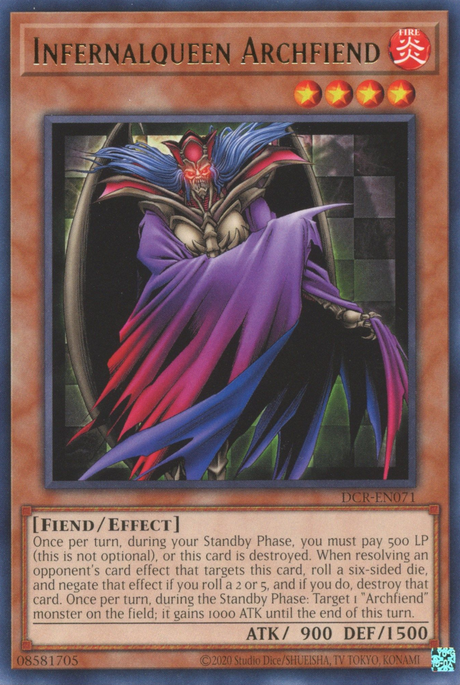 Infernalqueen Archfiend [DCR-EN071] Rare | Mega City Incorporated