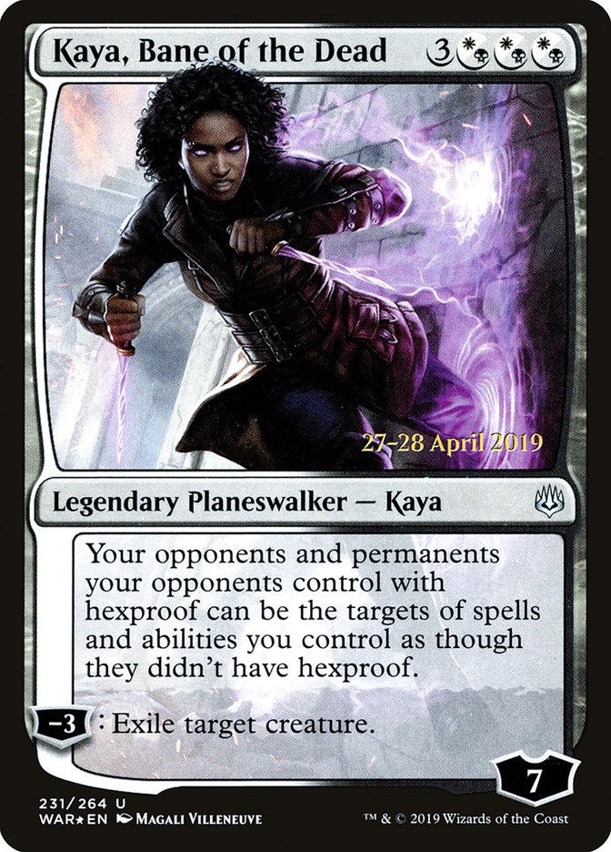 Kaya, Bane of the Dead  [War of the Spark Prerelease Promos] | Mega City Incorporated