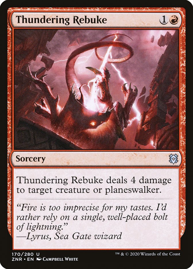 Thundering Rebuke [Zendikar Rising] | Mega City Incorporated