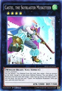 Castel, the Skyblaster Musketeer [DUEA-EN054] Super Rare | Mega City Incorporated