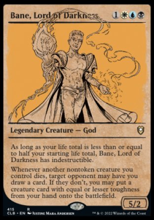 Bane, Lord of Darkness (Showcase) [Commander Legends: Battle for Baldur's Gate] | Mega City Incorporated