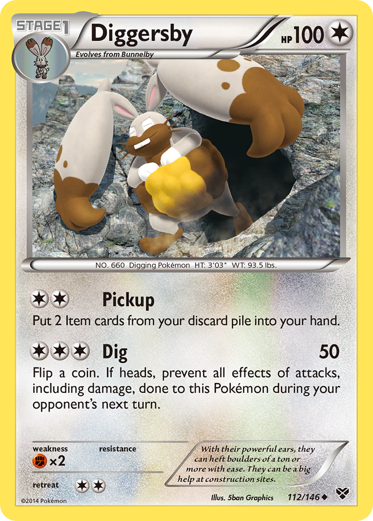 Diggersby (112/146) [XY: Base Set] | Mega City Incorporated