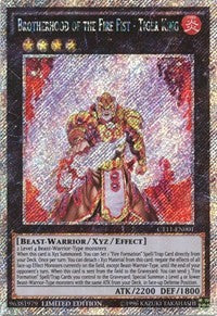 Brotherhood of the Fire Fist - Tiger King [CT11-EN001] Secret Rare | Mega City Incorporated