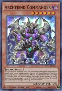 Archfiend Commander [CT11-EN006] Super Rare | Mega City Incorporated