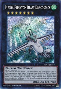 Mecha Phantom Beast Dracossack [MP14-EN030] Secret Rare | Mega City Incorporated