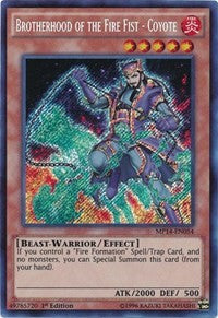 Brotherhood of the Fire Fist - Coyote [MP14-EN054] Secret Rare | Mega City Incorporated