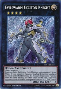 Evilswarm Exciton Knight [MP14-EN224] Secret Rare | Mega City Incorporated