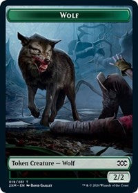 Wolf // Wurm (030) Double-sided Token [Double Masters Tokens] | Mega City Incorporated