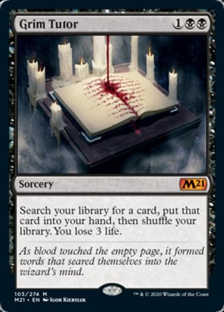 Grim Tutor [Core Set 2021] | Mega City Incorporated